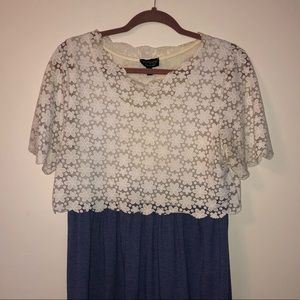 TOPSHOP Cotton Lace Dress